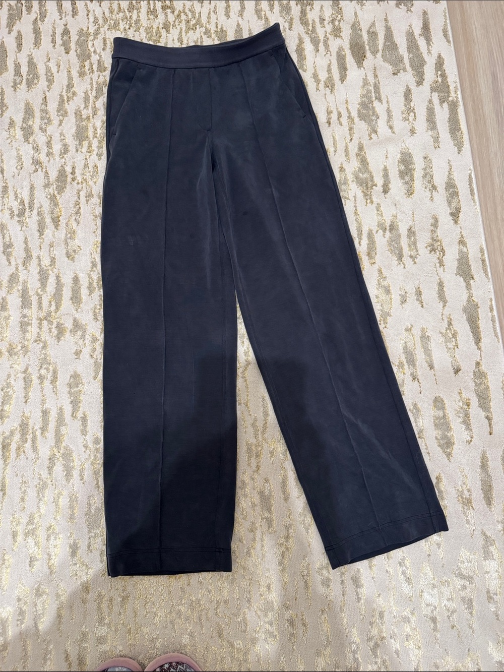 lululemon athletica Black Wide-Leg Ponte Pants